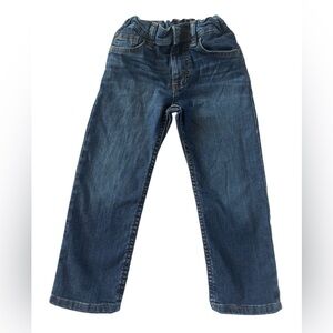 Wrangler Boys Jeans Size 4 Regular Elastic Waist Straight Leg Denim